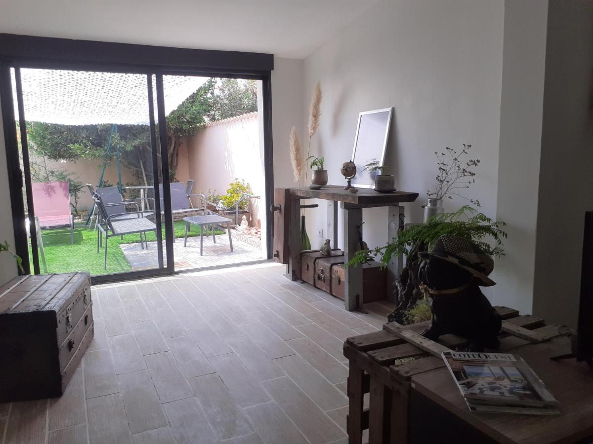 Loft Avec Clim, Parking Et Jardin Proche De La Mer Villa Sauvian Luaran gambar